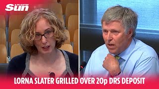 Lorna Slater grilled on Deposit Return Scheme 20p deposit [upl. by Weksler]