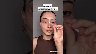 Eye makeup without using brush ✨️ shorts makeup eyemakeup tutorial [upl. by Geibel]