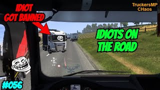 IDIOTS ON THE ROAD 056  Euro Truck Simulator 2  Funny moments ETS2 Multiplayer ets2 truckersmp [upl. by Hoeve685]