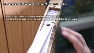 D70 concealed cam action door closer installation [upl. by Henley]