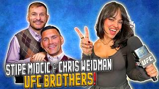 Stipe Miocic amp Chris Weidman are wild together LOL  UFC 309 [upl. by Ji869]