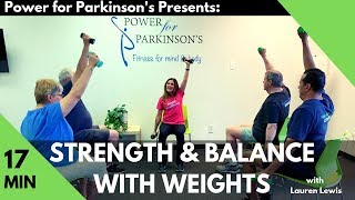 Strength amp Balance wWeights Short Sequence  Power for Parkinsons [upl. by Dannica889]