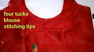 four tucks blouse stitching tips for beginnersblouse stitching tipstailoring [upl. by Janie]