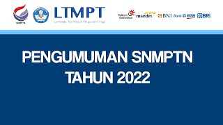 Pengumuman SNMPTN Tahun 2022  🔴 LIVE  Panduan dan Cara Cek Hasil Seleksi [upl. by Ennaid]