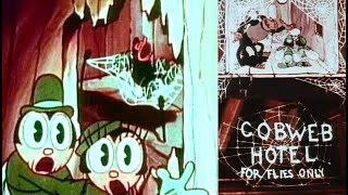 The Cobweb Hotel 1936 Classic Cartoon [upl. by Eiralam]