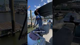 Bridge Marina Boating Tip for Manual Bimini Tops Make Sure You Have the Right Tension boat shorts [upl. by Marten]