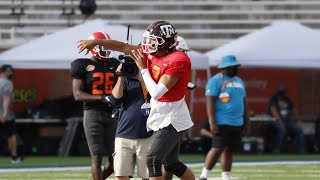 Kellen Mond Highlights  Senior Bowl [upl. by Norha]