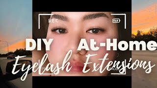 AT HOME DIY EYELASH EXTENSIONS 2024 💕  Lilac St Lashes  Paty Joa [upl. by Annawik]