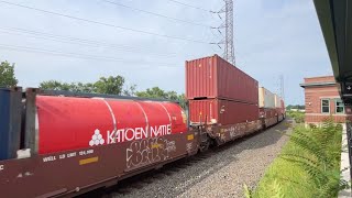 NS Bound Brook WB Stack train 21W [upl. by Anairuy]