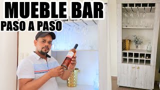 MUEBLE BAR PASO A PASO CARPINTERIA [upl. by Amehr323]