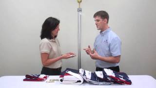 How to Attach Flag Snap Hooks LibertyFlagscom [upl. by Marketa869]