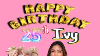 Happy Birthday Creating for IVy Lacsina [upl. by Ohnuj]