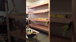 Quick Garage Shelves diy shelves [upl. by Arytas89]