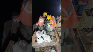 Bridge Grouting is going on Fosroc Conbextra EP 300 fosroc conbextra ep300 [upl. by Spector230]