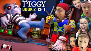 PIGGY BOOK 2 Escaping The Alleys w Doggy FGTeeV Ch 1  New Quiet Mode Shhh [upl. by Tnecillim]