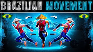 HOW TO DO MOVEMENT LIKE BRAZILIAN PLAYERS🇧🇷  MOVEMENT SECRET REVEALED OF BRAZILIAN PLAYERS IN FF [upl. by Nadirehs]