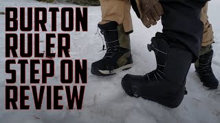 Burton Ruler Step On 2019 Snowboard Boot Review [upl. by Irafat456]