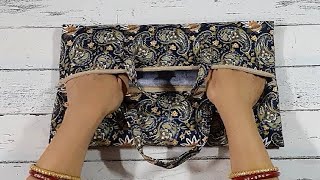 A very useful bag yet so easy to make at home  DIY hand bag  Cosmetic bag  Travel bag [upl. by Mintz325]