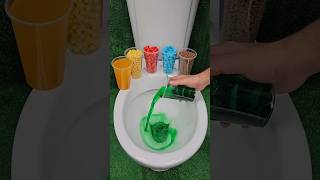 ASMR Various Candy Colors Rainbow Candy in Toilet [upl. by Ennadroj]