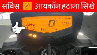 How to turn off service indicator in TVS Apache RTR 160 4V BS6  Problem Solve  2021 [upl. by Eilsehc]