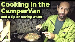 Cooking in the CamperVan and a tip on saving water [upl. by Cruz]