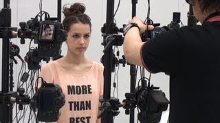 MGSV Character making  Stefanie Joosten as Quiet 3D Scan and Motion Capture [upl. by Kanter]