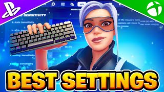 NEW Best Keyboard SETTINGS  Sensitivity In Season 4 Fortnite Tutorial [upl. by Ruhtua976]