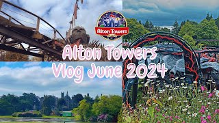 Alton Towers Vlog June 2024 🌸✨ [upl. by Etnomal]