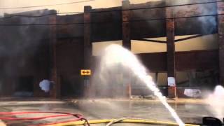 Cleveland Firefighters Battle Warehouse Blaze Near University Circle [upl. by Dhar]