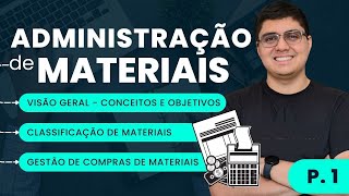 Noções de administração de Materiais  FGV  Parte 1Prof Marcelo Soares [upl. by Ronn]