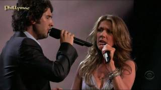 Celine Dion amp Josh Groban Live quotThe Prayerquot HD 720p [upl. by Rosalee]