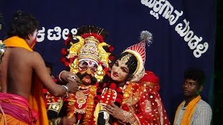 Yakshagana  Shri Devi mahatme  2  Malini vivaha  Hasya [upl. by Doralynne]