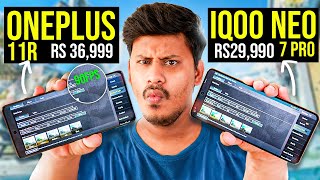 iQOO Neo 7 Pro VS OnePlus 11R BGMI 90FPS TEST  WHY PAY EXTRA [upl. by Vic137]