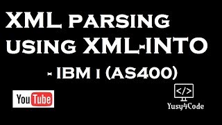 XML parsing using XMLINTO in RPGLE  IBM i [upl. by Meeki]