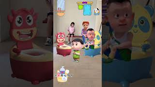 Cái Bồn Cầu Màu Đỏ funny hoathinhvuinhon hoathinhthieunhi cartoon haihuoc giaitri funny [upl. by Aiekat50]