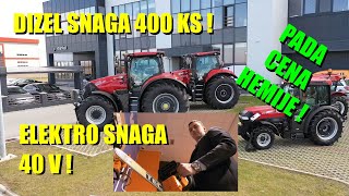 PAZITE MAŠINERIJA I HEMIJAPRVA PRAVA testera na baterija KOJA RADI TRAKTOR OD 400 KONJA  PADA [upl. by Aihpled433]