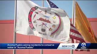 Acoma Pueblo conserves water following water tank break [upl. by Sanburn895]