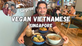 VEGAN VIETNAMESE Food at THE KIND BOWL Singapore  amp a little SURPRISE 🎉 [upl. by Kirit]