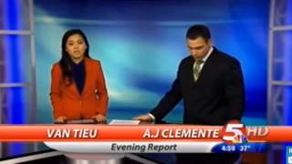 Bismarck KFYR News Anchor Accidentally Curses On Air [upl. by Nieberg699]