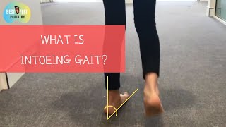 intoeing gait and orthotics therapy [upl. by Halihs]