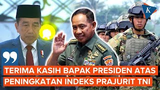 Uang Lauk Pauk Prajurit Naik Panglima TNI Berterima Kasih ke Jokowi [upl. by Amikat]