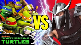 Four Turtles VS One Shredder FIVE ROUNDS of Epic Battles  Teenage Mutant Ninja Turtles [upl. by Novyat]