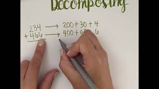 Adding using decomposing expanded form 3rd grade [upl. by Derzon]