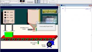 CLP  LogixPro  Silo  Linguagem Ladder Silo Simulator [upl. by Narton]