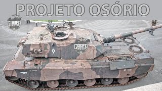 Projeto Engesa Osório EB Manutenção dos protótipos pelo Pq R Mnt5  105mm e Engenheiros da ENGESA [upl. by Acinomad]