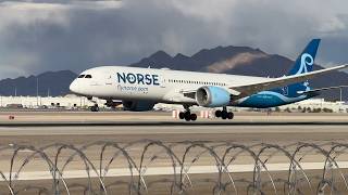 Norse Atlantic Airways Boeing 7879 Dreamliner lands at Las Vegas  GCKWN [upl. by Folsom]