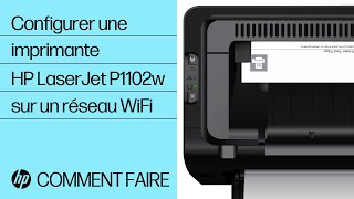 Configurer une imprimante HP LaserJet P1102w sur un réseau sans fil sur Windows  HP Support [upl. by Vedi]