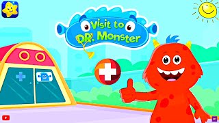 Visit to Dr Monster  KidloLand Kids amp Toddler Games  Health Check [upl. by Ahsercal432]