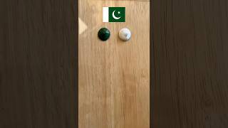 Pakistan flag color mixing asmr with national anthem satisfying art shorts asmrvideo [upl. by Ban]