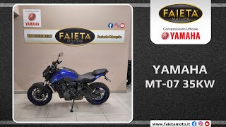 Faieta Motors Usato  Yamaha MT07 35KW  Anno 2022 [upl. by Ranit]